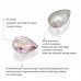 DZ 3003 12*8mm drop shape effect color crystal fancy stone for nail art