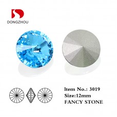 DZ 3019  12 mm  riviol shape crystal fancy stone 