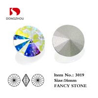 3019 16 mm Riviol  Crystal AB Fancy Stone 