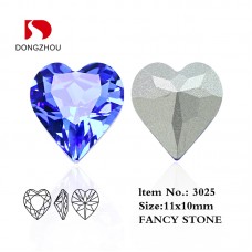 DZ 3025 5.5*5mm 6.5*6mm 8.6*8mm 11*10MM 15.5*14mm Heart fancy stone crystal Rhinestone 