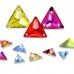 DZ 4069 12*12MM triangle shape crystal AB sew on stone
