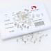 DZ 2015 6*6mm heart shape glass flatback stone for nail art (720pcs/pack)
