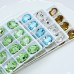DZ 3002 12*10mm oval shape crystal fancy stone for nail art