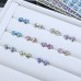DZ 3025 8.6*8mm rectangle shape effect color crystal fancy stone for nail art