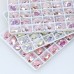 DZ 3002 14*10mm rectangle shape effect color crystal fancy stone for nail art