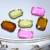 DZ-1027 octangle shape flat back glass stone for jewelry making