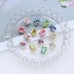 DZ 3118 10*8mm octagon shape effect color crystal fancy stone for nail art