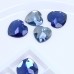 DZ 1055 heart shape with 2 hole sew on stone