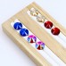 DZ 1041    round  flat back   glass stones 