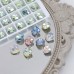 DZ 3010 8*8mm fat square shape effect color crystal fancy stone for nail art DZ 3010 8*8mm fat square shape effect color crystal fancy stone for nail art