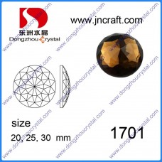 DZ 1701 round shape crystal flat back stone 