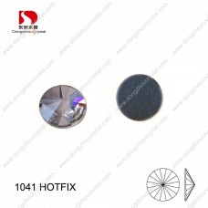 DZ-1041HF round rivoli crystal hotfix rhienstones for wedding dresses decoration